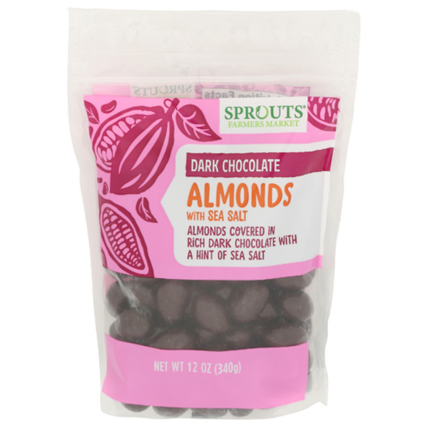 Sprouts Dark Chocolate Covered Almonds W/ Sea Salt