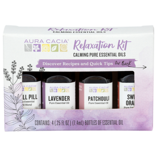 Aura Cacia Discover Relaxation Essential Oil Kit