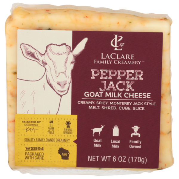 Laclare Family Creamery Pepper Jack Goat Milk Cheese