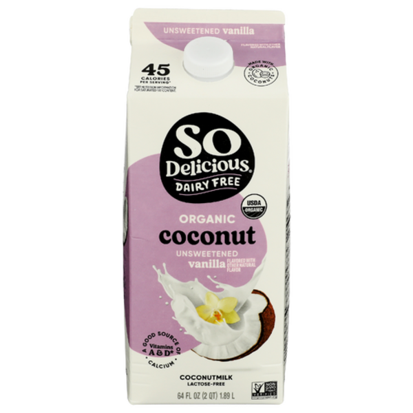 So Delicious Organic Unsweetened Vanilla Coconut Milk