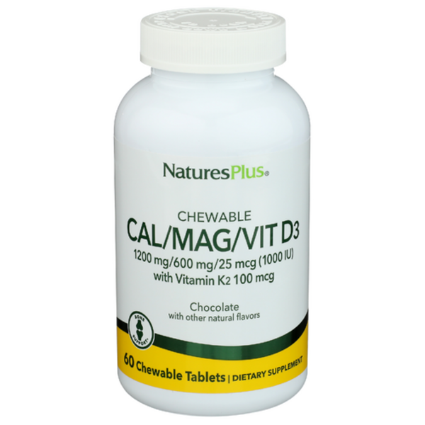 Nature's Plus Calcium / Magnesium / Vitamin D3 & K2 Chocolate