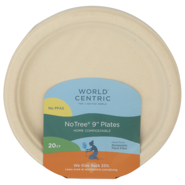 World Centric 9 Inch Fiber Plates